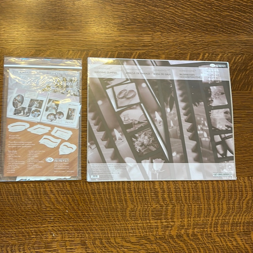Creative Memories Wedding Glimpses Done with One Pack and Wedding Accents Pack